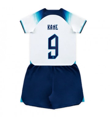 England Harry Kane #9 Replika Babytøj Hjemmebanesæt Børn VM 2022 Kortærmet (+ Korte bukser)